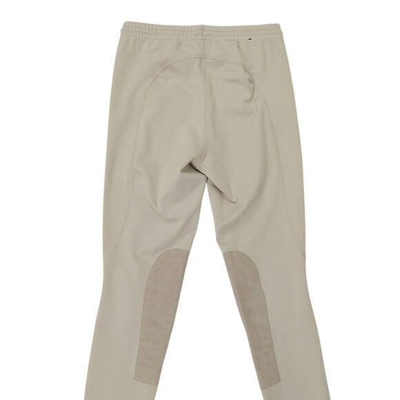 Kerrits Breeches Girls Large Beige Knee Patch Full Seat Equestrian Stretch - Picture 6 of 11